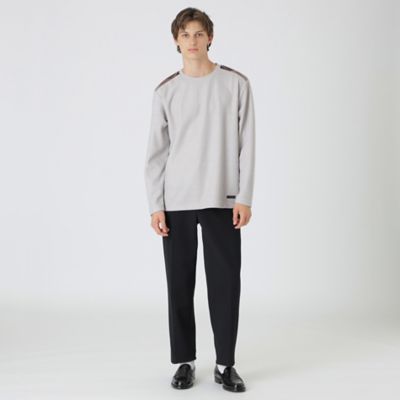 ショルダーチェックカットソー（51P28438＿＿） | BLACK