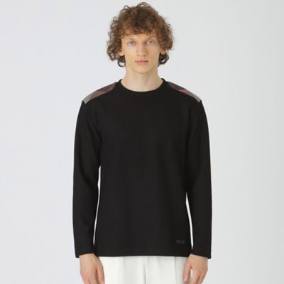 ショルダーチェックカットソー（51P28438＿＿） | BLACK
