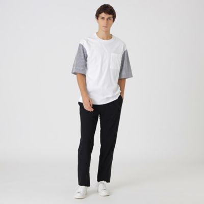 BLACK LABEL CRESTBRIDGEのパッチワークロングTシャツ　 L ロンストスリーブTシャツ（51P33543＿＿） | BLACK