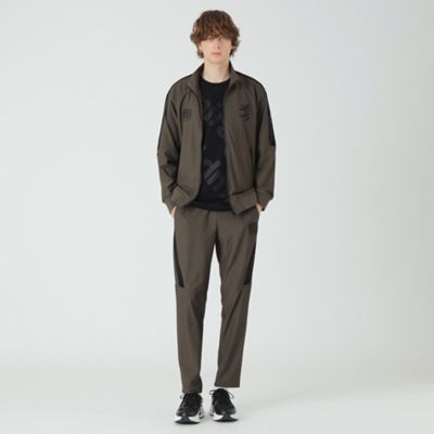 新品同様 ロベルトカヴァリ サテン ロゴ ライン トラックジャケット Just cavalli (ジャスト カヴァリ) 総柄 ラインテープ