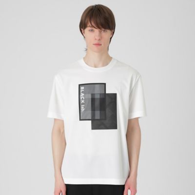 ＢＬＡＣＫ ｌａｂ．】テクニカルボックスグラフィックＴシャツ 