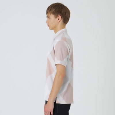 美品ブラックレーベル クレストブリッジ ブロックチェック リンガーポロシャツ BLACK lab．】バイアスチェックポロ