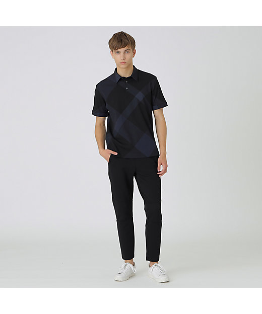 BLACK lab.】バイアスチェックポロ BLACK lab.】バイアスチェックポロ