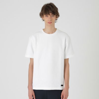 ＜BLACK LABEL CRESTBRIDGE (Men)＞【ＢＬＡＣＫ　ｌａｂ．】ブリスターロゴジャカードＴシャツ（５１Ｐ５３６６３＿＿）