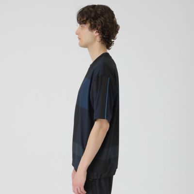 【ＢＬＡＣＫ　ｌａｂ．】ファブリックコンビクレストブリッジチェックＴシャツ（５１Ｐ５４５６４＿＿）