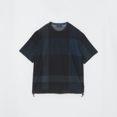 【ＢＬＡＣＫ　ｌａｂ．】ファブリックコンビクレストブリッジチェックＴシャツ（５１Ｐ５４５６４＿＿）