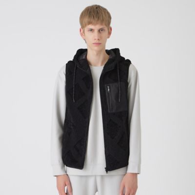 BLACK lab．】シャドーチェックボアベスト