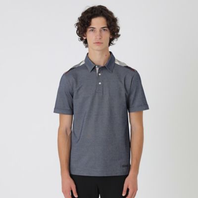 ブラックレーベル　半袖肩チェック柄ポロシャツ Mサイズ　22,000円 白 一部店舗限定】ショルダーチェックポロシャツ（51P60670＿＿