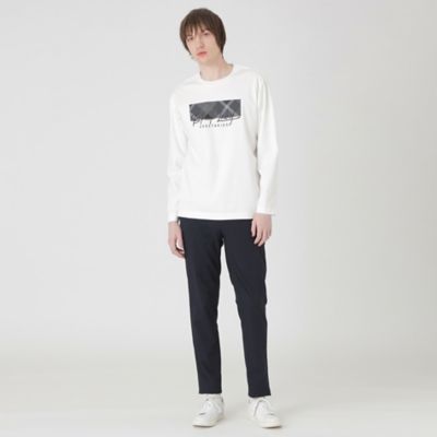 一部店舗限定】チェックコンビロゴカットソー