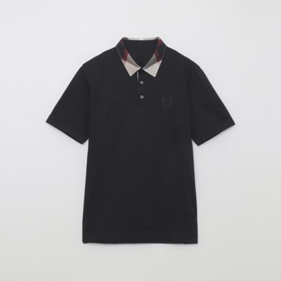 BLACK LABEL CRESTBRIDGE　 長袖　チェック　ポロシャツ ガーズマンワッペンクレストブリッジチェックポロシャツ