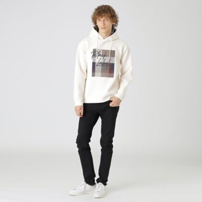 一部店舗限定】ボックスチェックグラフィックフーディー