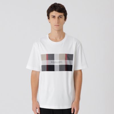 一部店舗限定】パネルクレストブリッジチェックTシャツ