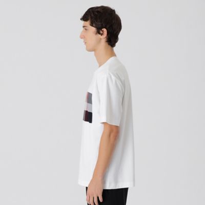 一部店舗限定】パネルクレストブリッジチェックTシャツ