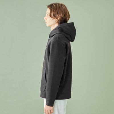 WEB限定】ボタンフロントバックチェックパーカー
