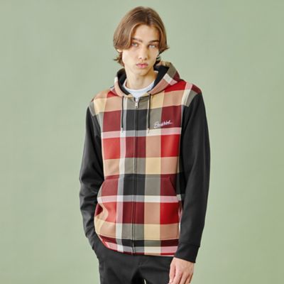 WEB・一部店舗限定】パネルチェックパーカー