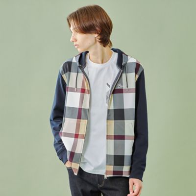 WEB・一部店舗限定】パネルチェックパーカー