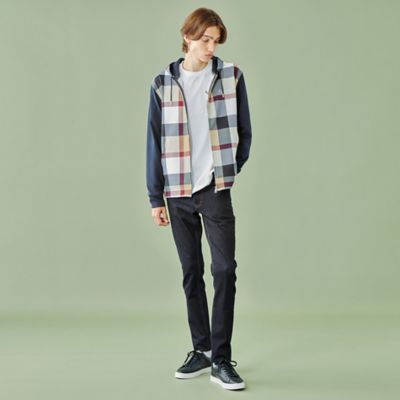WEB・一部店舗限定】パネルチェックパーカー