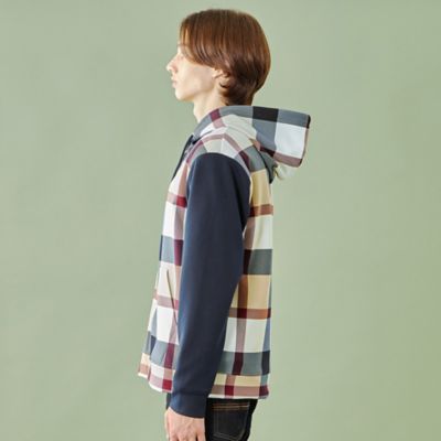 マルチカラーチェックパーカーBy BLACKLABERLCRESTBRIDOGE WEB・一部店舗限定】パネルチェックパーカー