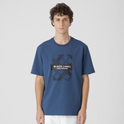 一部店舗限定】シャドーバイアスチェック ロゴプリントTシャツ