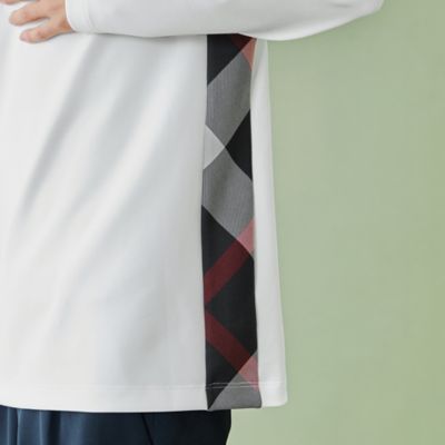 【ＷＥＢ・一部店舗限定】サイドチェックモックネックカットソー（５１Ｐ８５４９５＿＿）