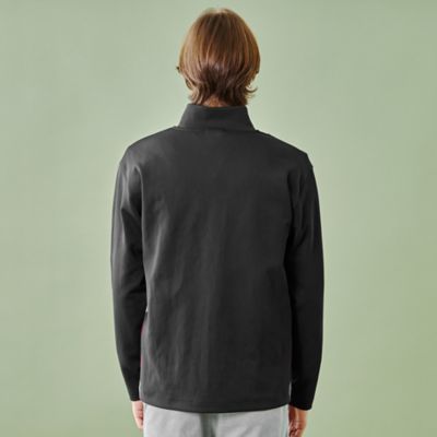 未使用級　ブラックレーベル WEB限定　チェックハーフジップカットソー　M WEB限定】サイドチェックハーフジップカットソー