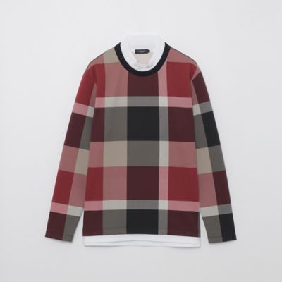 【ＷＥＢ・一部店舗限定】フェイクレイヤードチェックカットソー（５１Ｐ９０５００＿＿）