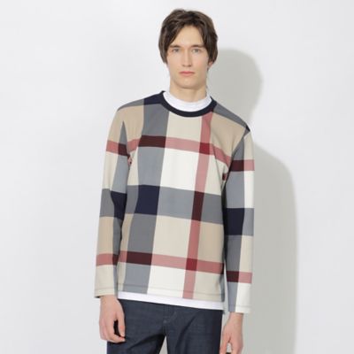 【ＷＥＢ・一部店舗限定】フェイクレイヤードチェックカットソー（５１Ｐ９０５００＿＿）