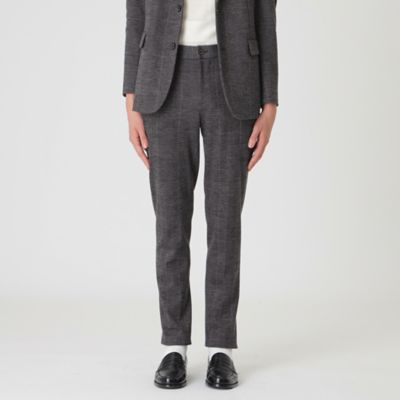 ＜BLACK LABEL CRESTBRIDGE (Men)＞グレンチェックウォームトラウザーズ（５１Ｒ１２２２２＿＿）