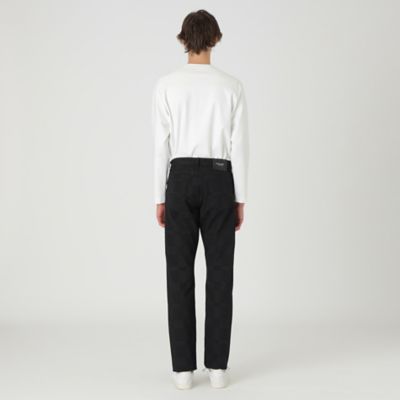 ⭐︎美品⭐︎【ESCADA】ブラックラベル デニムセットアップ シャドーロゴ シャドーチェックブラックデニム（51R30640＿＿