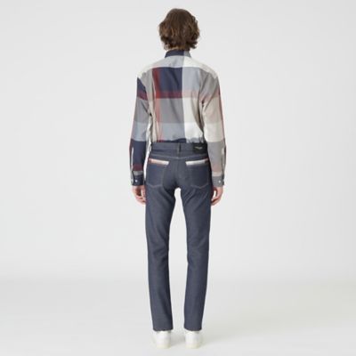 Ｗフェイスクレストブリッジチェックスキニーデニムパンツ（５１Ｒ３１３４１＿＿）