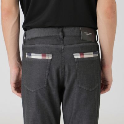 ダブルフェイスクレストブリッジチェックデニムパンツ（５１Ｒ３３６４３＿＿）