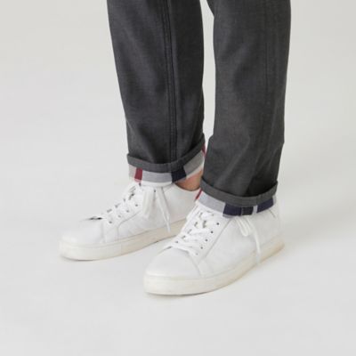 ダブルフェイスクレストブリッジチェックデニムパンツ（５１Ｒ３３６４３＿＿）