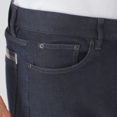 ダブルフェイスクレストブリッジチェックデニムパンツ（５１Ｒ３３６４３＿＿）