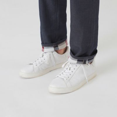 ダブルフェイスクレストブリッジチェックデニムパンツ（５１Ｒ３３６４３＿＿）