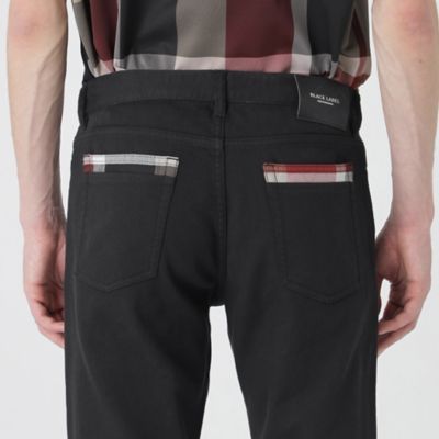 【一部店舗限定】Ｗフェイスクレストブリッジチェックスキニーデニムパンツ（５１Ｒ８５３８５＿＿）