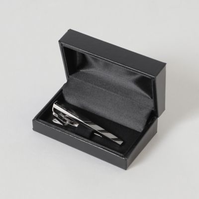 BLACK LABEL クレストブリッジチェックハーフダイヤカットタイバー クレストブリッジチェックハーフダイヤカットタイバー