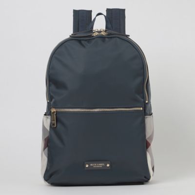 パーシャルクレストブリッジチェックナイロンバックパック