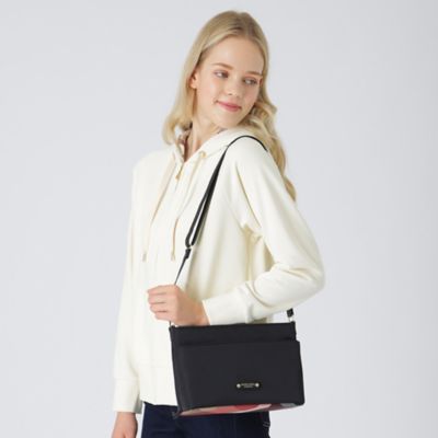 パーシャルクレストブリッジチェックナイロンミニショルダー（５５１１２２０８＿＿）