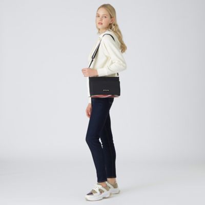 パーシャルクレストブリッジチェックナイロンミニショルダー（５５１１２２０８＿＿）