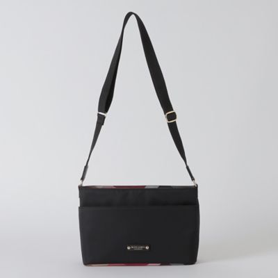 パーシャルクレストブリッジチェックナイロンミニショルダー（５５１１２２０８＿＿）