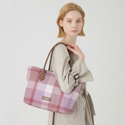 極美品✨ブルーレーベルクレストブリッジ チェックPVCトート　ハンドバッグ クレストブリッジチェックPVCトート（バッグ）｜BLUE LABEL