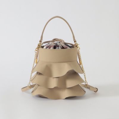 未使用✨ブルーレーベルクレストブリッジ フリル 巾着 ショルダーバッグ 2WAY 110095511740709001?$VS_1500$