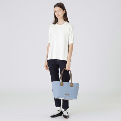 パーシャルクレストブリッジチェックナイロントート