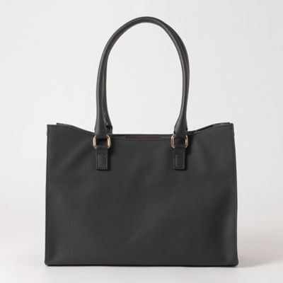 パーシャルクレストブリッジチェックPVCトートバッグ