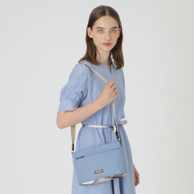 パーシャルクレストブリッジチェックナイロンミニショルダー