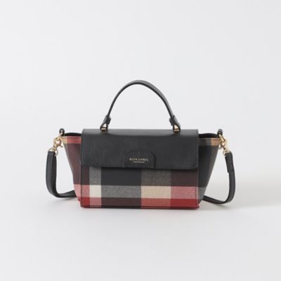 クレストブリッジチェックPVCフラップミニバッグ