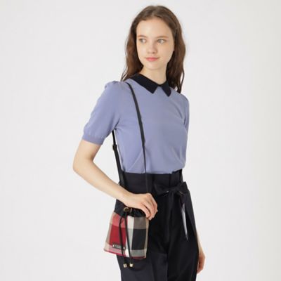 未使用✨ブルーレーベルクレストブリッジ フリル 巾着 ショルダーバッグ 2WAY 未使用✨ブルーレーベルクレストブリッジ フリル 巾着 ショルダー