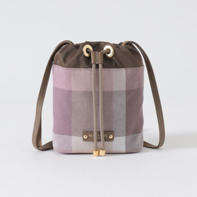 クレストブリッジチェックキャンバス巾着（55126200＿＿