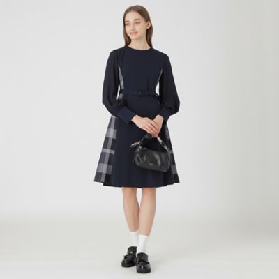 ギャザーリボンレザーバッグ（55130501＿＿） | BLUE LABEL