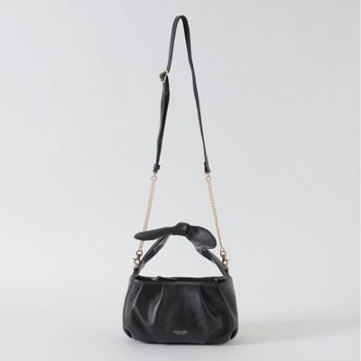 ギャザーリボンレザーバッグ（55130501＿＿） | BLUE LABEL